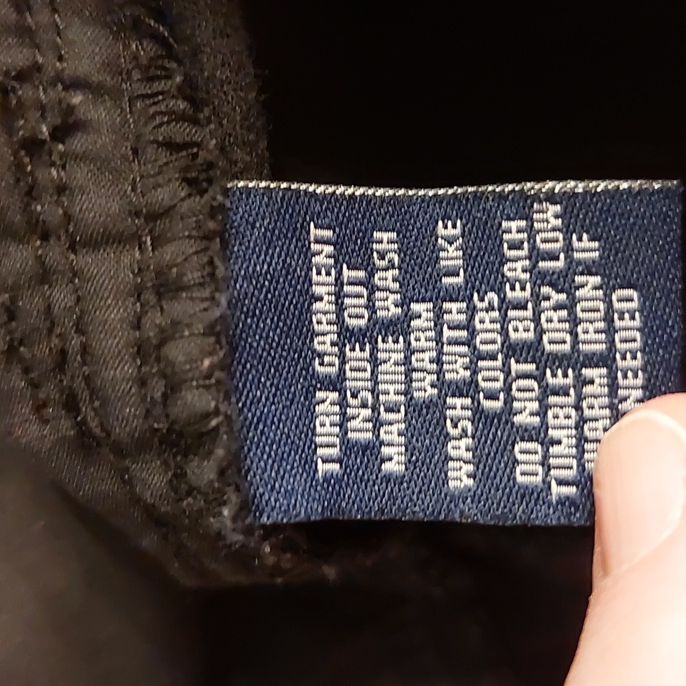 Vintage Chaps Fine Wale Black Corduroy Jeans EUC 20W - Picture 3 of 11